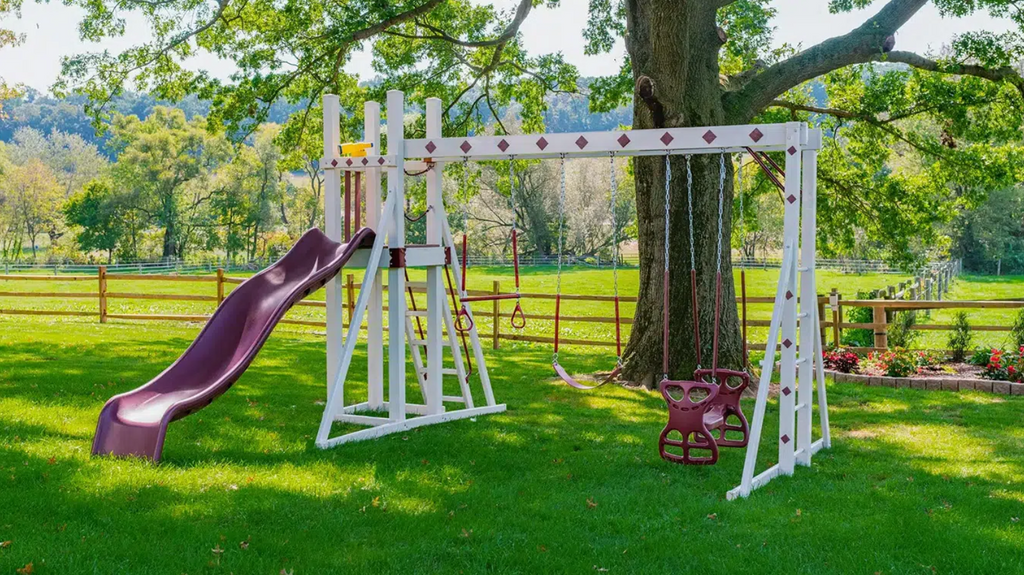The Deluxe Backyard Swing Set