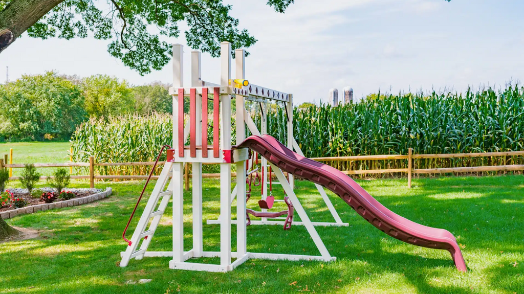 The Deluxe Backyard Swing Set