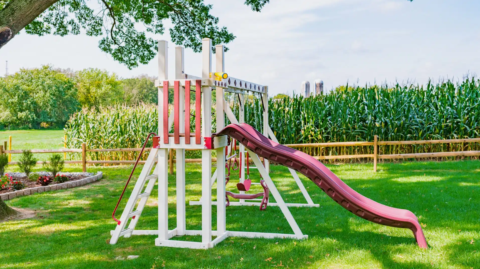 The Deluxe Backyard Swing Set