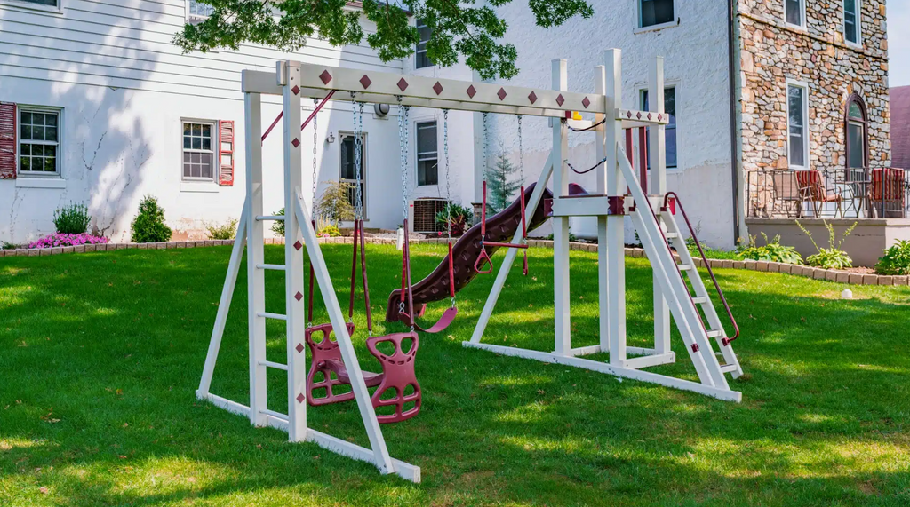 The Deluxe Backyard Swing Set