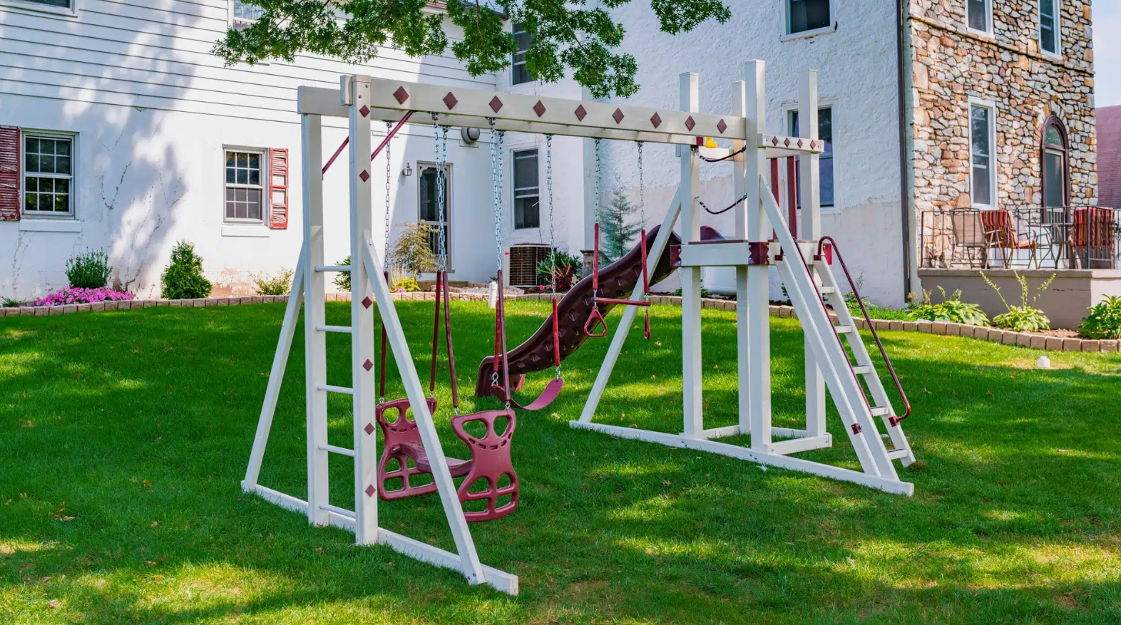 The Deluxe Backyard Swing Set
